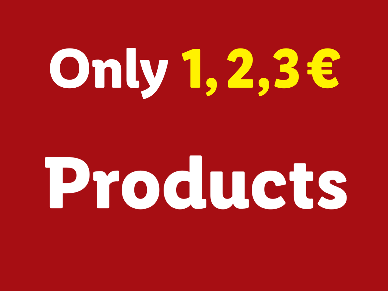 Products for only €1.23
