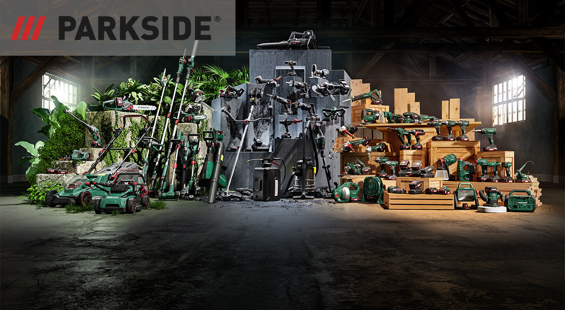 Parkside tools: power tools and lawnmower